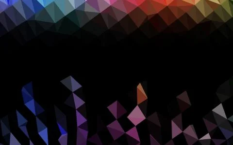 Light Multicolor, Rainbow vector blurry triangle texture. Illustrazione stock