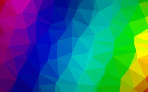 Light Multicolor, Rainbow vector blurry triangle pattern. イラスト素材