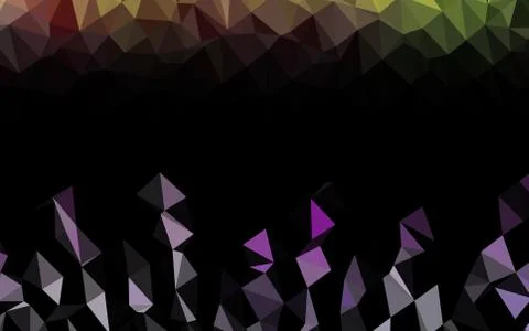 Light Multicolor, Rainbow vector blurry triangle pattern. Illustrazione stock