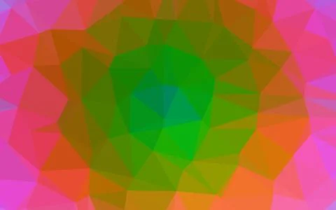 Light Multicolor, Rainbow vector blurry triangle pattern. Illustrazione stock