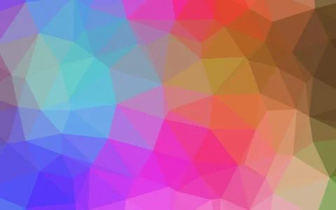 Light Multicolor, Rainbow vector blurry triangle pattern. Illustrazione stock