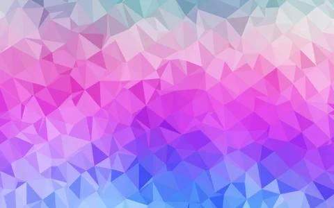 Light Multicolor, Rainbow vector blurry triangle pattern. 스톡 일러스트