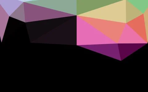 Light Multicolor, Rainbow vector blurry triangle pattern. Illustrazione stock