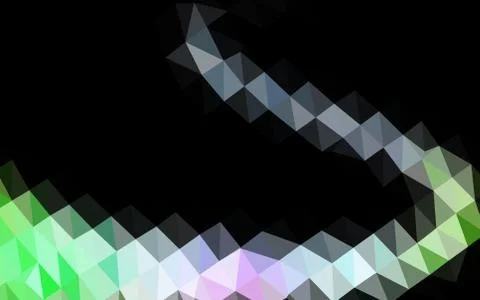 Light Multicolor, Rainbow vector blurry triangle pattern. Illustrazione stock