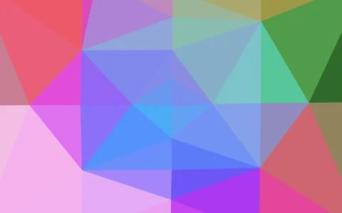 Light Multicolor, Rainbow vector blurry triangle pattern. Stock Illustration