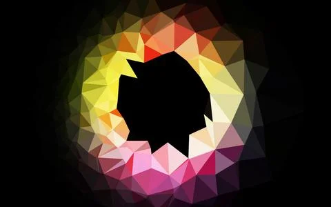 Light Multicolor, Rainbow vector blurry triangle template. イラスト素材