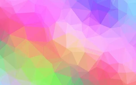 Light Multicolor, Rainbow vector blurry triangle pattern. Illustrazione stock