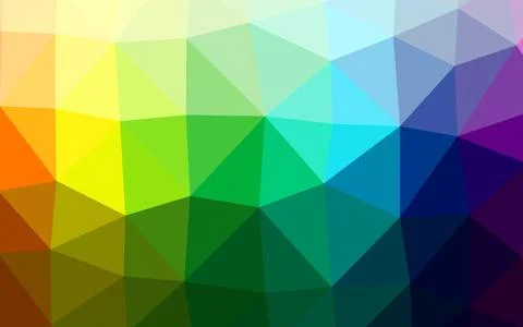 Light Multicolor, Rainbow vector blurry triangle pattern. 스톡 일러스트