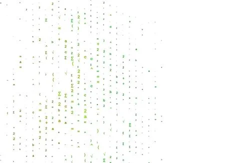 Light Multicolor, Rainbow vector cover with math elements. Illustrazione stock