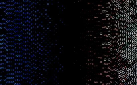 Light Multicolor, Rainbow vector cover with spots. Stock Illustration