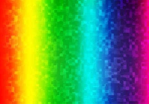 Light Multicolor, Rainbow vector cover in polygonal style. Stock-Illustration