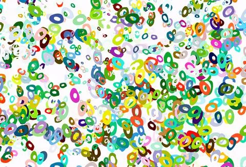 Light Multicolor, Rainbow vector cover with spots. Stock Illustration