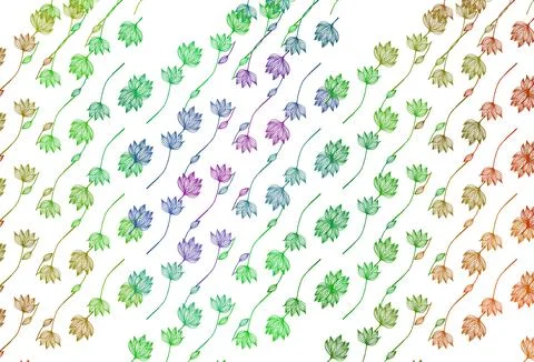 Light Multicolor, Rainbow vector doodle pattern. イラスト素材
