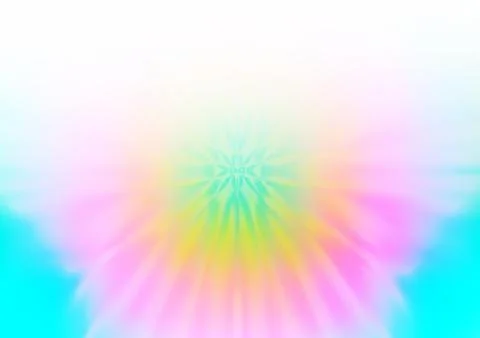 Light Multicolor, Rainbow vector glossy bokeh pattern. Stock Illustration
