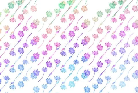 Light Multicolor, Rainbow vector hand painted pattern. Stock Illustration