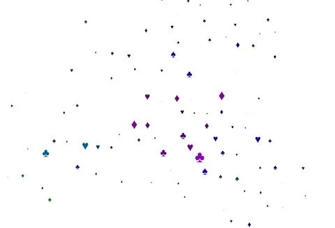 Light Multicolor, Rainbow vector layout with elements of cards. 스톡 일러스트