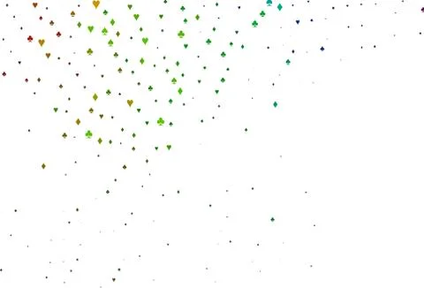 Light Multicolor, Rainbow vector layout with elements of cards. Ilustración de archivo