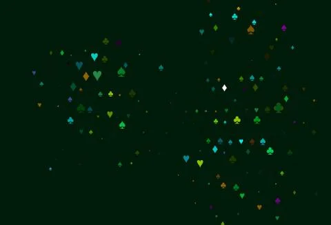 Light Multicolor, Rainbow vector layout with elements of cards. Ilustración de archivo