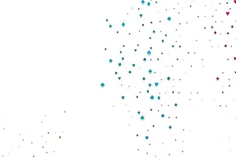 Light Multicolor, Rainbow vector layout with elements of cards. 스톡 일러스트