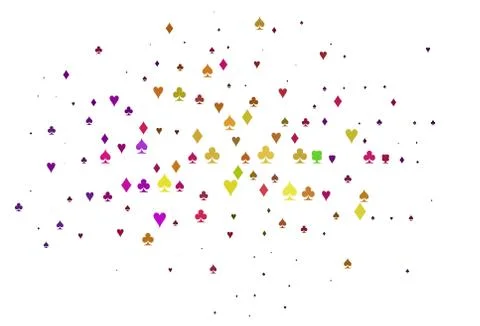 Light Multicolor, Rainbow vector layout with elements of cards. 스톡 일러스트