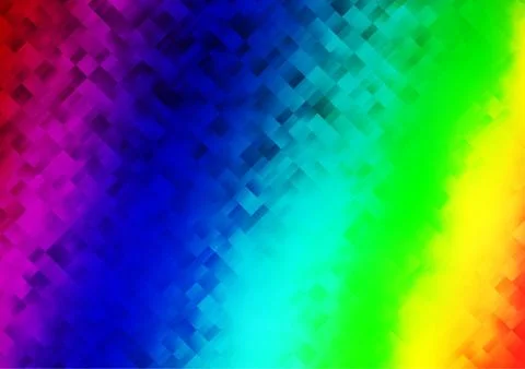 Light Multicolor, Rainbow vector layout with lines, rectangles. Stock Illustration