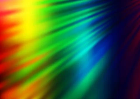 Light Multicolor, Rainbow vector layout with flat lines. Stock Illustration