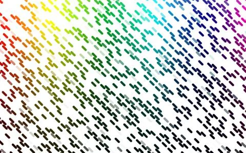 Light Multicolor, Rainbow vector layout with flat lines. Stock Illustration