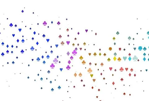 Light Multicolor, Rainbow vector layout with elements of cards. Ilustración de archivo