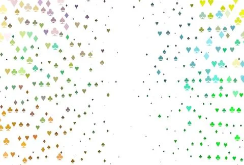 Light Multicolor, Rainbow vector layout with elements of cards. Stockillustratie