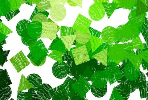 Light  multicolor, rainbow vector layout with circles, lines, rectangles. Stock Illustration