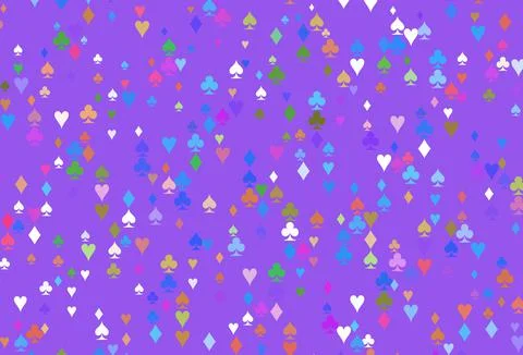 Light Multicolor, Rainbow vector layout with elements of cards. Illustrazione stock