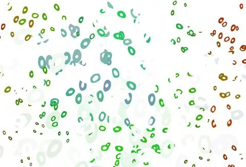 Light Multicolor, Rainbow vector layout with circle shapes. 스톡 일러스트