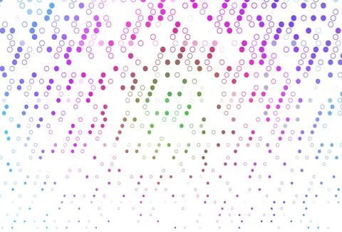 Light Multicolor, Rainbow vector layout with circle shapes. Illustrazione stock