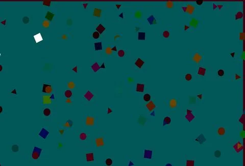 Light Multicolor, Rainbow vector layout with circles, lines, rectangles. Stock Illustration