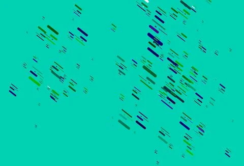 Light Multicolor, Rainbow vector layout with flat lines. Stock Illustration