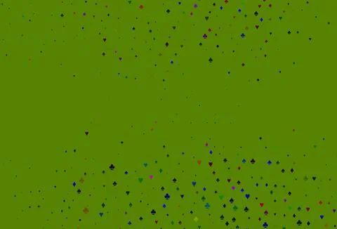 Light Multicolor, Rainbow vector layout with elements of cards. Stock Illustration