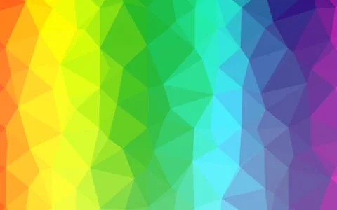 Light Multicolor, Rainbow vector low poly layout. Illustrazione stock