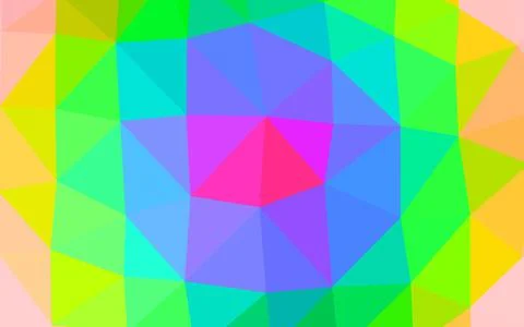 Light Multicolor, Rainbow vector low poly layout. Stock Illustration