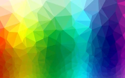 Light Multicolor, Rainbow vector low poly layout. Illustration