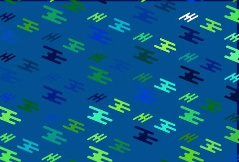 Light Multicolor, Rainbow vector pattern with narrow lines. 스톡 일러스트