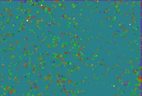 Light Multicolor, Rainbow vector pattern with bubble shapes. Stock Illustration