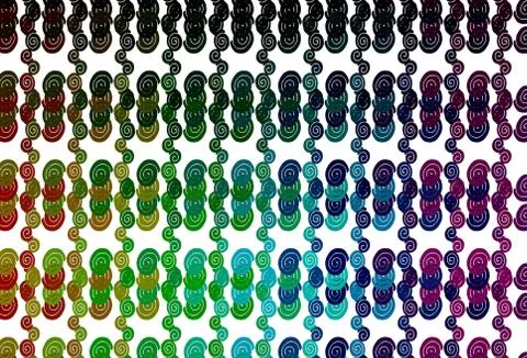 Light Multicolor, Rainbow vector pattern with bubble shapes. Stock Illustration
