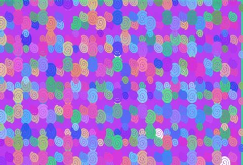 Light Multicolor, Rainbow vector pattern with lamp shapes. Illustrazione stock