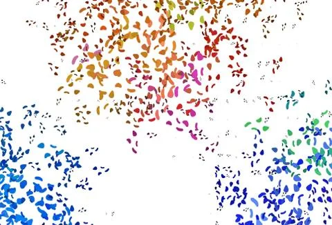 Light Multicolor, Rainbow vector pattern with chaotic shapes. Stock Illustration
