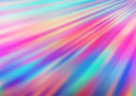 Light Multicolor, Rainbow vector pattern with narrow lines. Stock Illustration