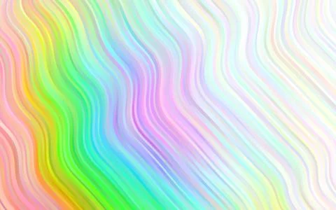 Light Multicolor, Rainbow vector pattern with curved circles. イラスト素材