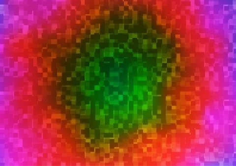 Light Multicolor, Rainbow vector pattern in square style. Illustrazione stock