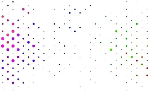 Light Multicolor, Rainbow vector pattern with spheres. Stock Illustration