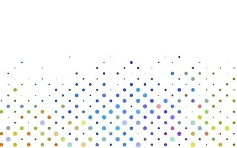Light Multicolor, Rainbow vector pattern with spheres. Stockillustratie