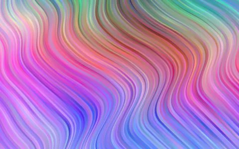 Light Multicolor, Rainbow vector pattern with lamp shapes. Illustrazione stock